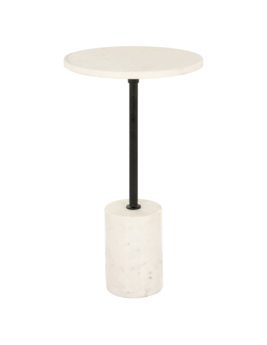 Bijzettafel Misty black/white 30Ø