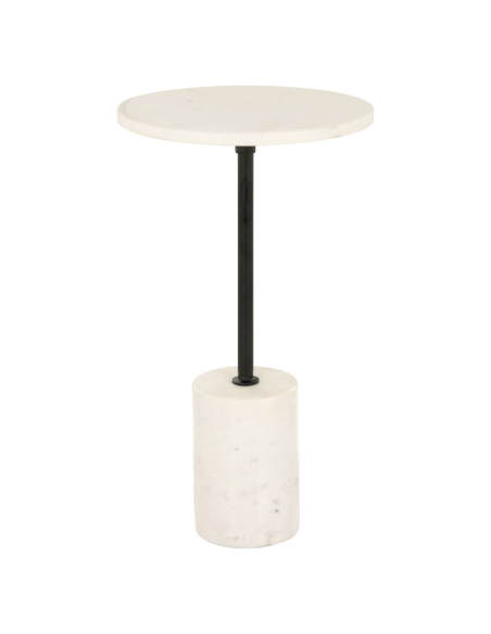 Table d'appoint Misty black/white 30Ø