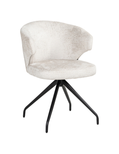 Chaise de salle à manger Milly cream fusion swivel 2