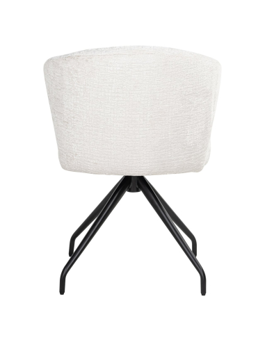 Eetkamerstoel Milly cream fusion swivel
