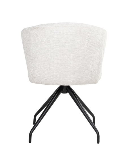 Eetkamerstoel Milly cream fusion swivel