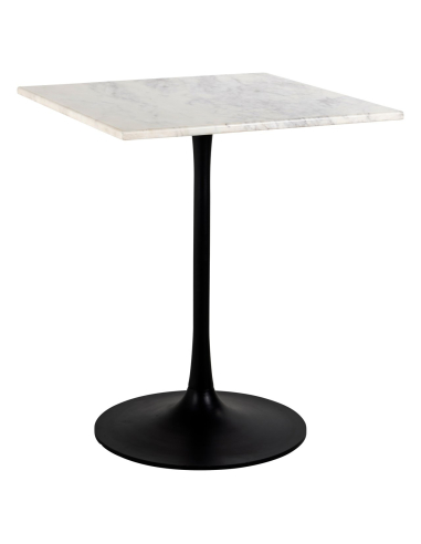 Carlten black/white bistro table 65x65