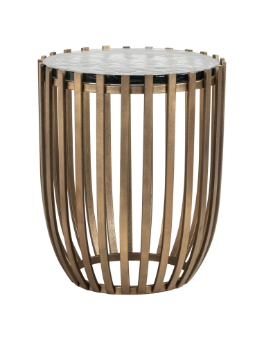 Volante gold side table 47.5Ø