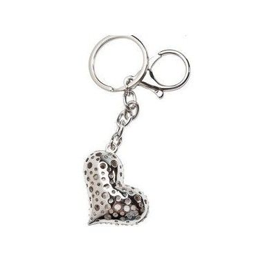 Chaveiro Coração Rhinestone Chrome Kare design - 1 2