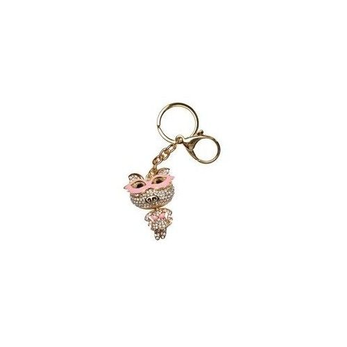 Porte clés cochon doré à strass Kare design - 4