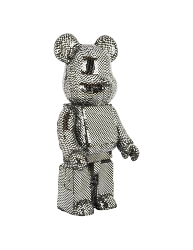 Objeto decorativo Bear prateado pequeno