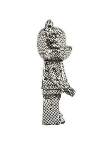Objeto decorativo Bear prateado pequeno