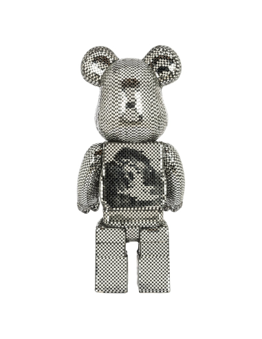 Objeto decorativo Bear prateado pequeno