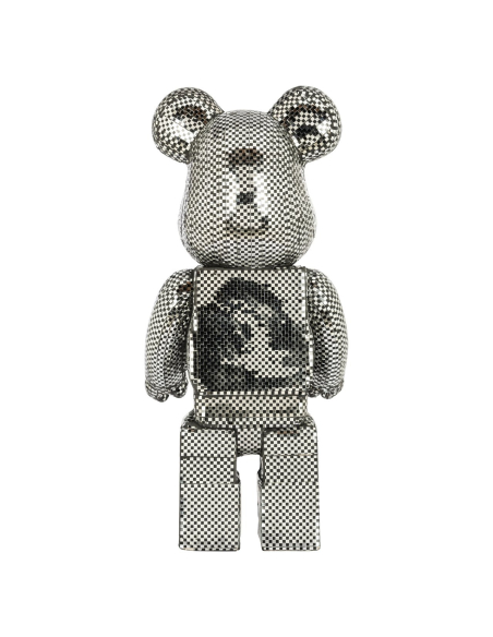 Objeto decorativo Bear silver small