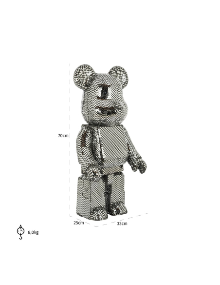 Dekorationsobjekt Bear silver small