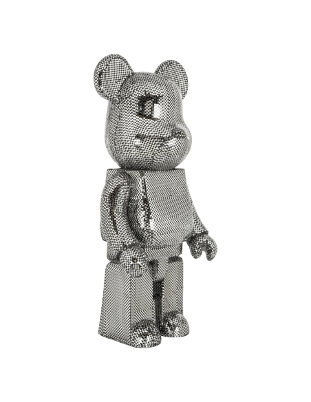 Decorative object Bear silver large