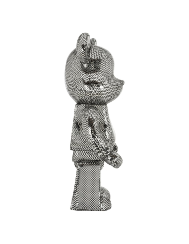 Objeto decorativo Bear silver large