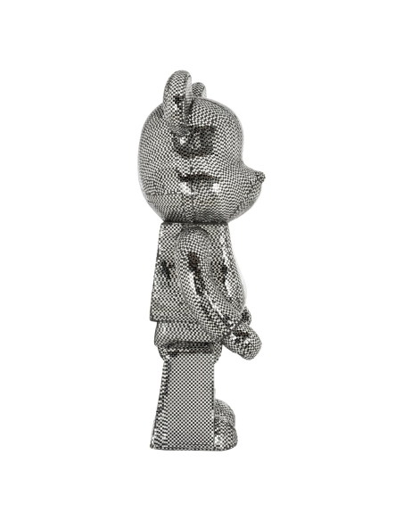 Objeto decorativo Bear silver large