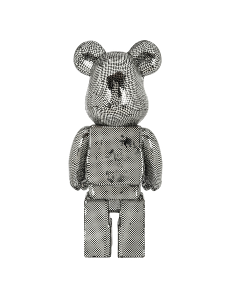 Objeto decorativo Bear silver large