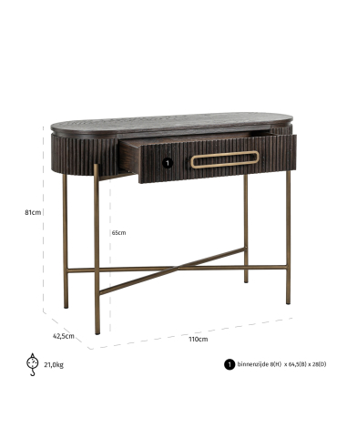 Console Luxor brown