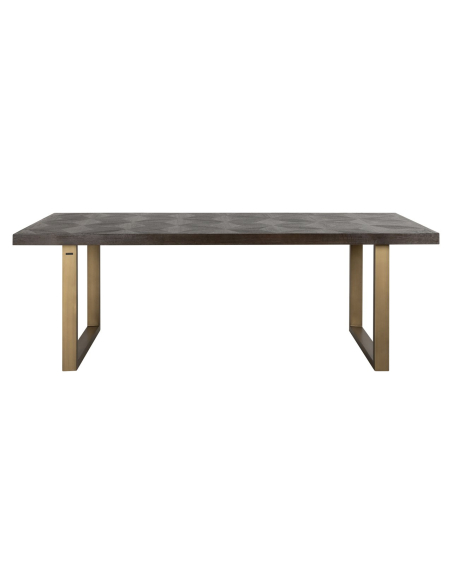 Luxor brown diamond dining table 230