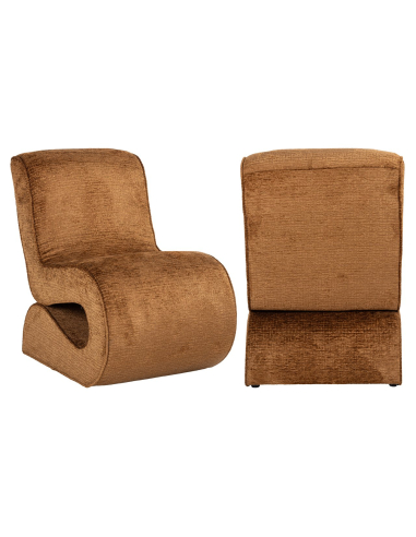 Loungefauteuil Frankie cognac fusion
