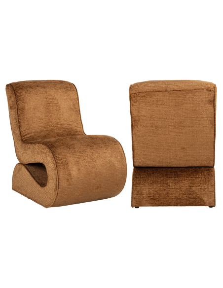 Loungefauteuil Frankie cognac fusion