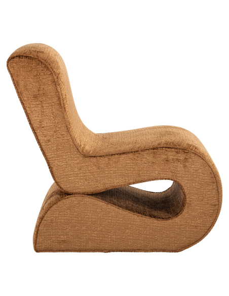 Sillón lounge Frankie cognac fusion