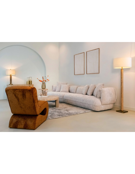 Loungefauteuil Frankie cognac fusion