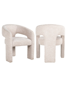 Chaise de salle à manger Belle lovely cream fire retardant