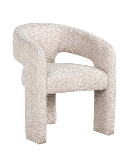 Belle lovely cream fire-retardant dining chair