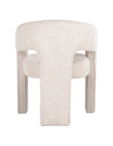Cadeira de sala de jantar Belle lovely cream retardante ao fogo
