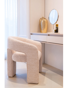 Sedia da sala da pranzo Belle lovely cream ignifuga 2