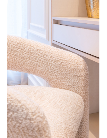 Eetkamerstoel Belle lovely cream brandvertragend