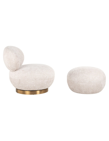 Pufe & apoio para os pés Jace lovely cream