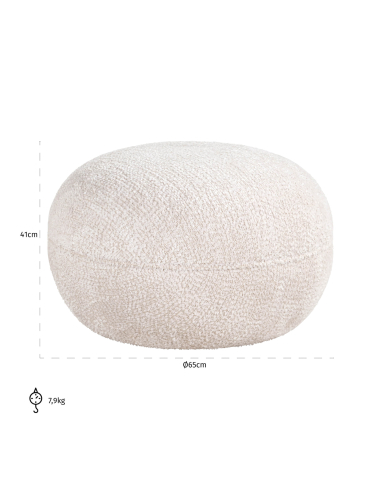Pouf & poggiapiedi Jace lovely cream