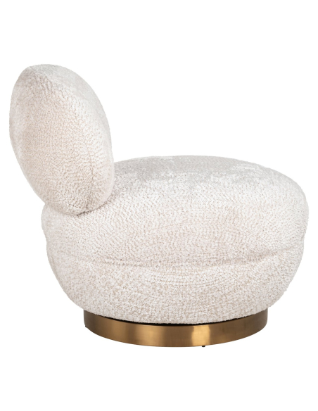 Loungefauteuil Jace lovely cream draaibaar