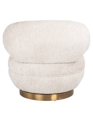 Loungefauteuil Jace lovely cream draaibaar