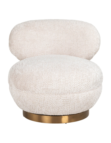 Loungefauteuil Jace lovely cream draaibaar