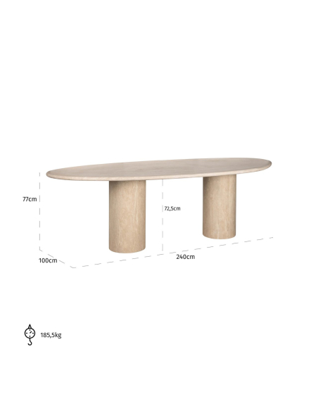 Alexander Jones beige dining table (Renaissance)