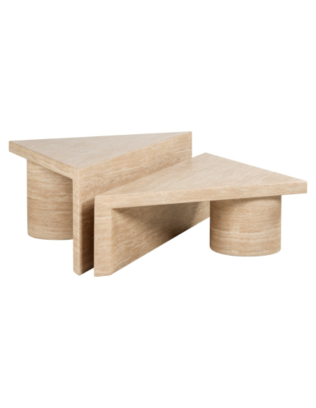 Couchtisch Fictus beige (Set of 2)