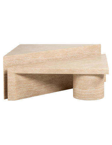 Mesa de centro Fictus beige (Set of 2)