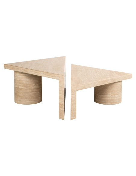 Salontafel Fictus beige (set van 2)
