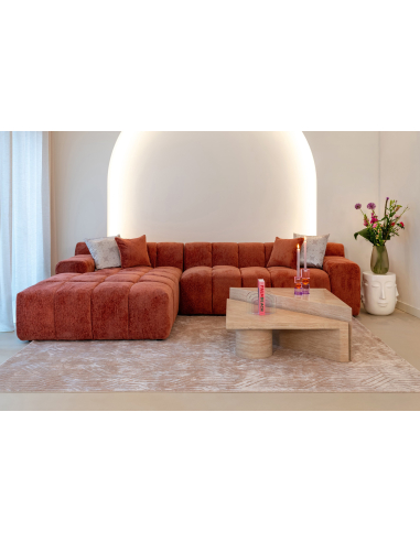 Tavolino basso Fictus beige (Set of 2)