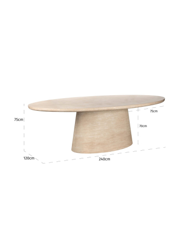 Esstisch Fictus beige 240