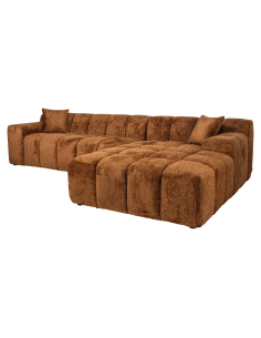 Canapé Cube lovely cinnamon 3-seater + lounge right