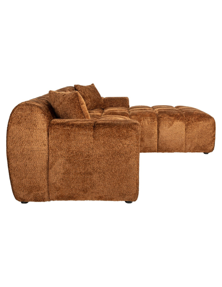 Bank Cube lovely cinnamon 3-zits + lounge rechts