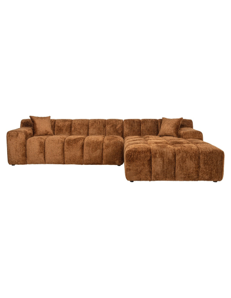 Bank Cube lovely cinnamon 3-zits + lounge rechts