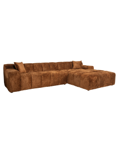 Canapé Cube lovely cinnamon 3-seater + lounge right 2
