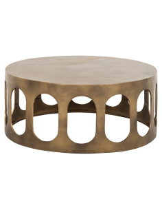 Salontafel geborsteld goud DU PONT | Decoratie Loft Attitude