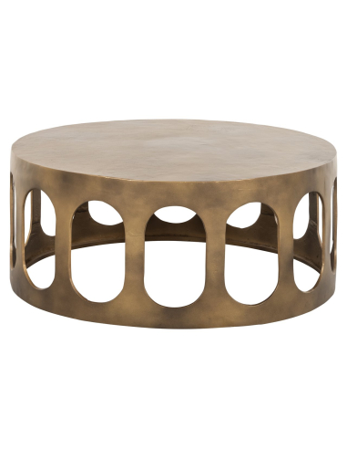 Table basse doré brossé DU PONT | Déco Loft Attitude