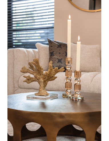 Salontafel geborsteld goud DU PONT | Decoratie Loft Attitude