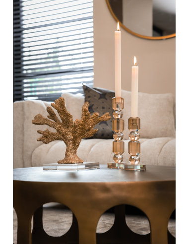 Salontafel geborsteld goud DU PONT | Decoratie Loft Attitude