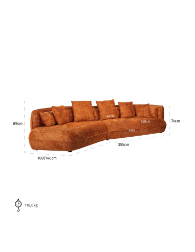 Pompoenbank Lovely RODINA | Meubels Loft Attitude