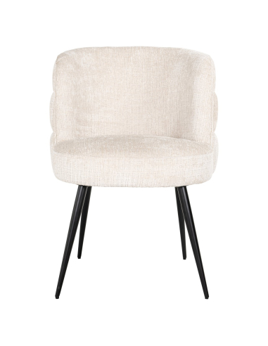 Sedia da pranzo beige Niagara ignifuga STELLA
